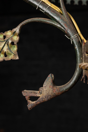 A Gothic Revival tole chandelier, 19th C.