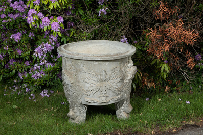 A very large finely decorated jardini&egrave;re, early 20th C.