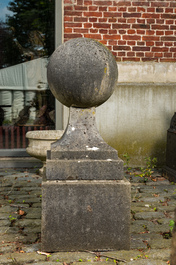 An architectural sandstone ornament, 19/20th C.