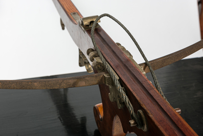 A medieval style crossbow, 19/20th C.