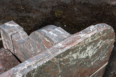 An Italian marble console table, 20th C.