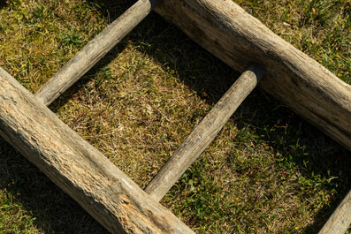 Een Zuid-Welsche houten torenladder, 16e eeuw