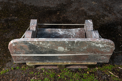 An Italian marble console table, 20th C.