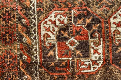 Three various Oriental rugs, wool on cotton, 20th C.