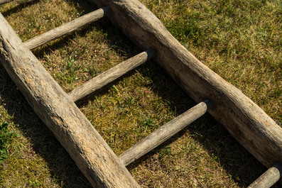 Een Zuid-Welsche houten torenladder, 16e eeuw