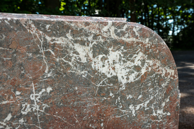 An Italian marble console table, 20th C.