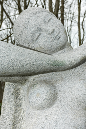 Paul Baeke (Ghent, 1927-Fernelmont, 2010): 'Eve', an impressive large serizzo marble statue