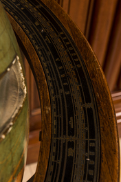 A large American terrestrial library globe with walnut stand, Williams-Pridham/ W &amp; A.K. Johnston Ltd., early 20th C.