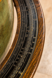 A large American terrestrial library globe with walnut stand, Williams-Pridham/ W &amp; A.K. Johnston Ltd., early 20th C.