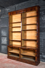 A mahogany bookcase, 19th C.
