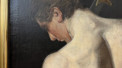 Italian School: Academic study, oil on canvas, 19th C.