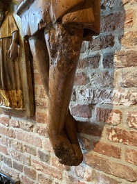 Grand Christ en tilleul sculpt&eacute;, Allemagne, milieu du 14&egrave;me