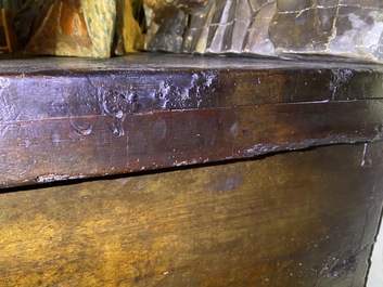 A gothic walnut coffer with linenfold panels, 2nd half 15th C.