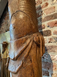 Een grote lindenhouten Corpus Christi, Duitsland, midden 14e eeuw