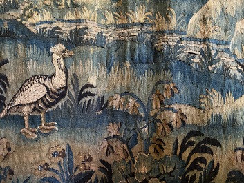 A wall tapestry depicting animals in a forest, North of France, 17th C.