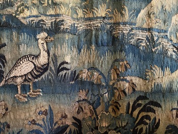 A wall tapestry depicting animals in a forest, North of France, 17th C.