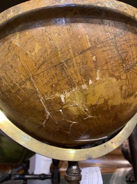 A globe on stand, 19th C.