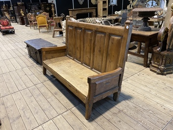 A large Spanish hall bench, 18th C.