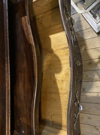 A Louis XV-style walnut chest of drawers, 18th C.