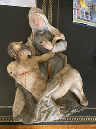 A polychromed walnut Piet&agrave;, Spain or Southern Italy, early 17th C.