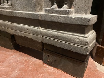 A large Khmer-style stone carving, Cambodia