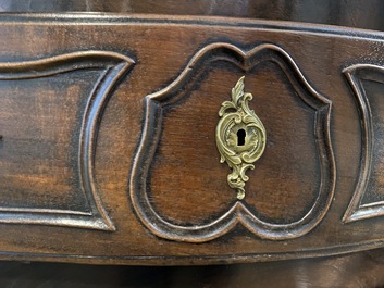 A Louis XV-style walnut chest of drawers, 18th C.