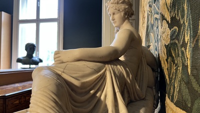 In de stijl van Antonio Canova (1757-1822): 'Pauline Bonaparte als Venus Victrix', 20e eeuw