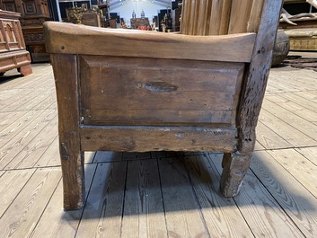 A large Spanish hall bench, 18th C.