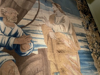 Importante tapisserie flamande &agrave; d&eacute;cor de la 'P&ecirc;che Miraculeuse', Oudenaarde, 16/17&egrave;me