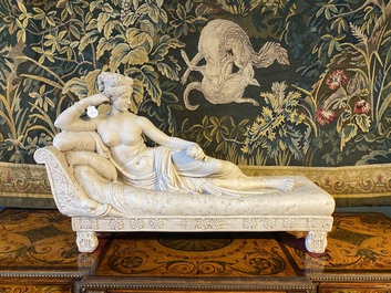 In de stijl van Antonio Canova (1757-1822): 'Pauline Bonaparte als Venus Victrix', 20e eeuw