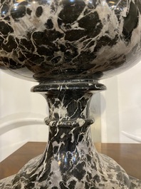A black and white 'Grand Antique' marble Medici garden vase, 20th C.