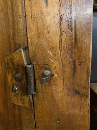 An English Jacobean-style four-door cabinet, 19th C.