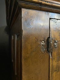 An English Jacobean-style four-door cabinet, 19th C.