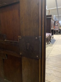 An English Jacobean-style four-door cabinet, 19th C.