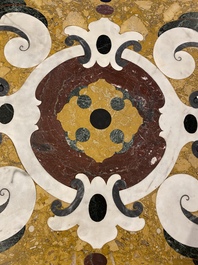 An Italian pietra dura table top, 19/20th C.