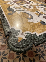 Plateau de table en pietra dura, Italie, 19/20&egrave;me