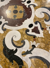 An Italian pietra dura table top, 19/20th C.