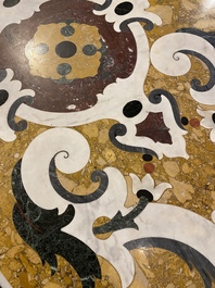 Plateau de table en pietra dura, Italie, 19/20&egrave;me