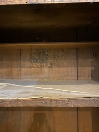 Une armoire &agrave; une porte en pin polychrome, Allemagne, 18/19&egrave;me