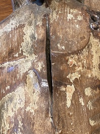 Een polychrome eikenhouten Corpus Christi, vermoedelijk Spanje, 15e eeuw