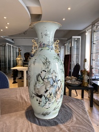 Vase en porcelaine de Chine qianjiang cai, marque de Ma Qing Yun 馬慶雲, dat&eacute; 1920