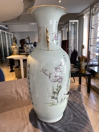 A Chinese qianjiang cai vase, Ma Qing Yun 馬慶雲 seal mark, dated 1920