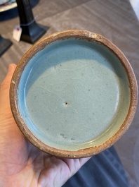 A Chinese Longquan celadon 'kinuta' vase, Southern Song