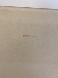 Une m&eacute;daille de l'ordre du m&eacute;rite de la r&eacute;publique 1&egrave;re classe et son document de 1918, et le livre: 'Vues de Honan', 1920