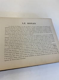 Een Chinese medaille van verdienste 1e klas, het toekenningsdocument uit 1918 en het boek: Vues du Honan, 1920