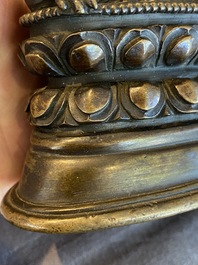 Een Sino-Tibetaanse bronzen Tara in Pala-stijl, 18/19e eeuw