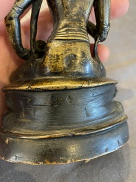 A Sino-Tibetan bronze Tara with vajra, 17th C.