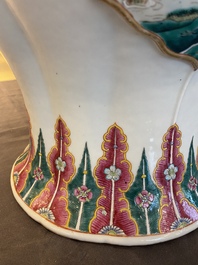 A large Chinese famille rose vase, Guangxu mark and probably of the period