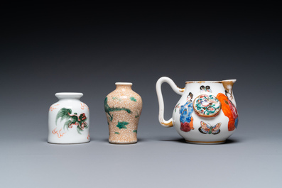 Six various Chinese vases and a 'Wu Shuang Pu' jug, 19/20th C.