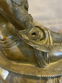 Tara en bronze dor&eacute;, Sino-Tibet, 17/18&egrave;me